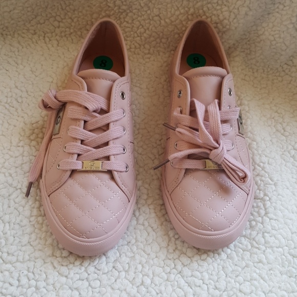 G by Guess Ggoadie2M pink quilted sneakers size 8 - Picture 2 of 5